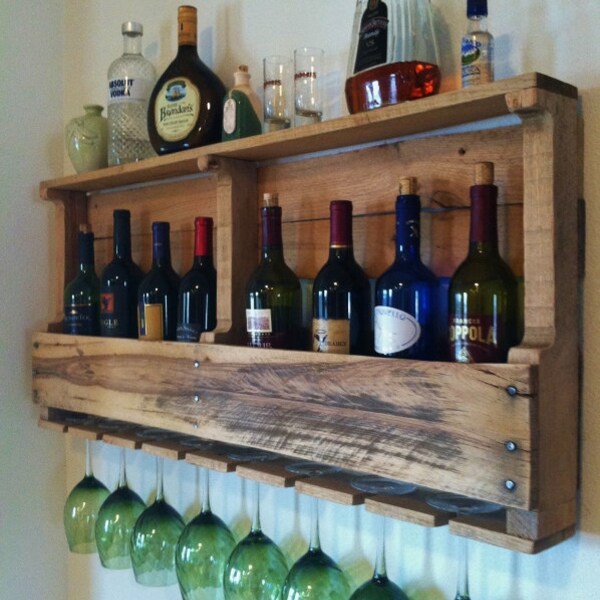 Rustic Wine Rack Etsy
