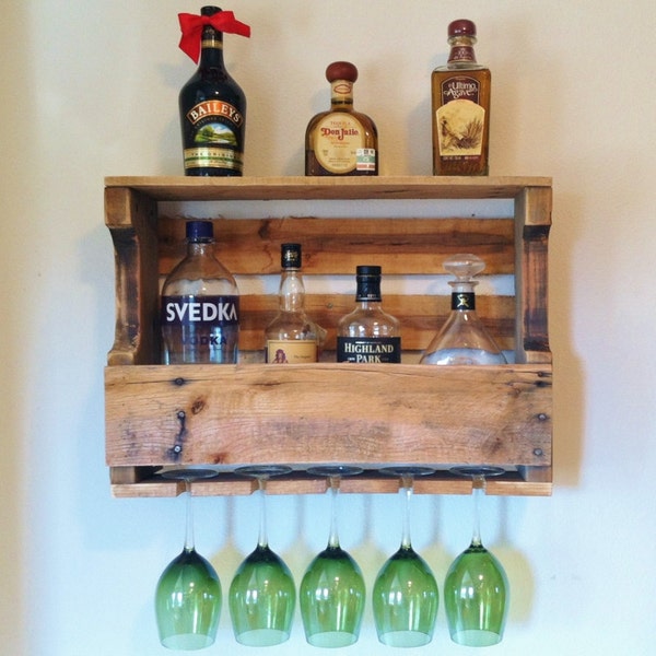 Extra Wide, Harbor Cove Rustic Wine Rack, 24 Stain Colors, Liquor Rack, Order by 12-16 for Xmas Delivery.....