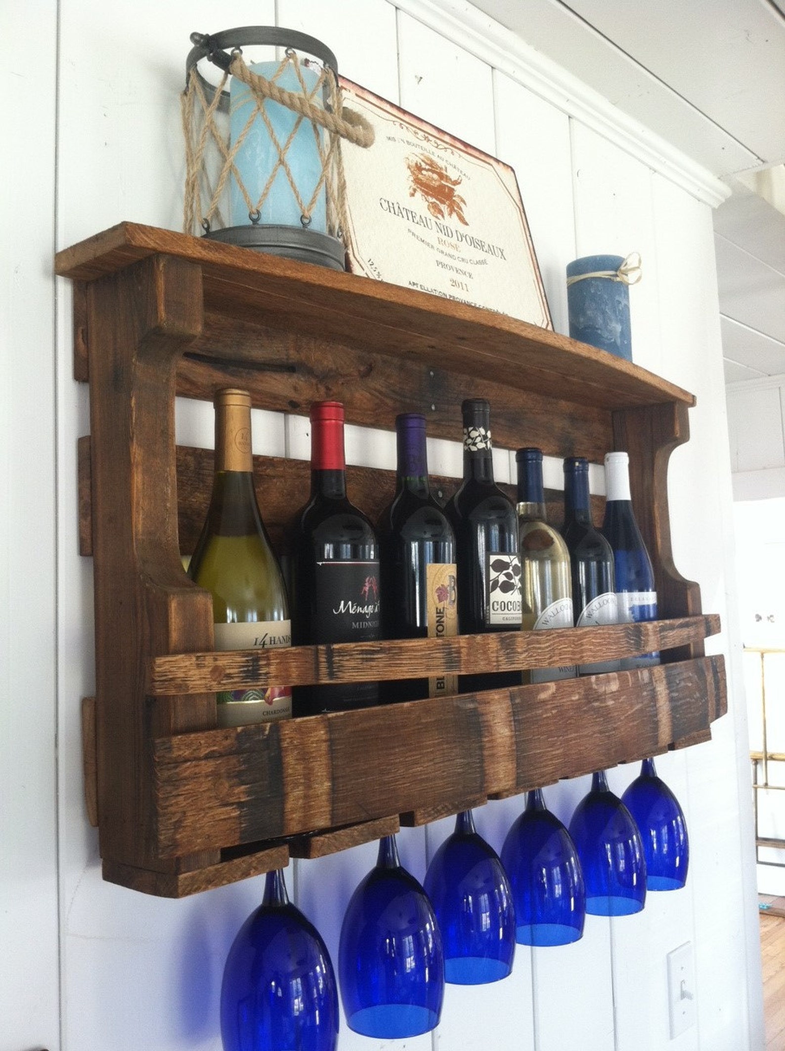 The Michigan Wine Rack Rustic Wine Rack Reclaimed Wood Wine Etsy