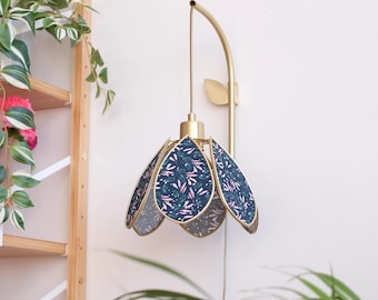 Fleur wall mount and portable lamp - Night Light and gold