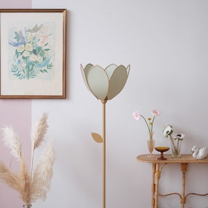 Eenvoudige bloemenvloerlamp en lampenkap Eucalyptus afbeelding 5