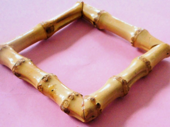 Cool LOT OF 3 Vintage Bamboo Bracelets Bangles ~ … - image 4