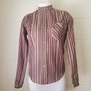 Vintage 1980s JRS Striped Blouse