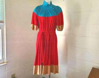 blue dress color blind Color Blind Mini Dress – Voluptuous Appearance main image 1