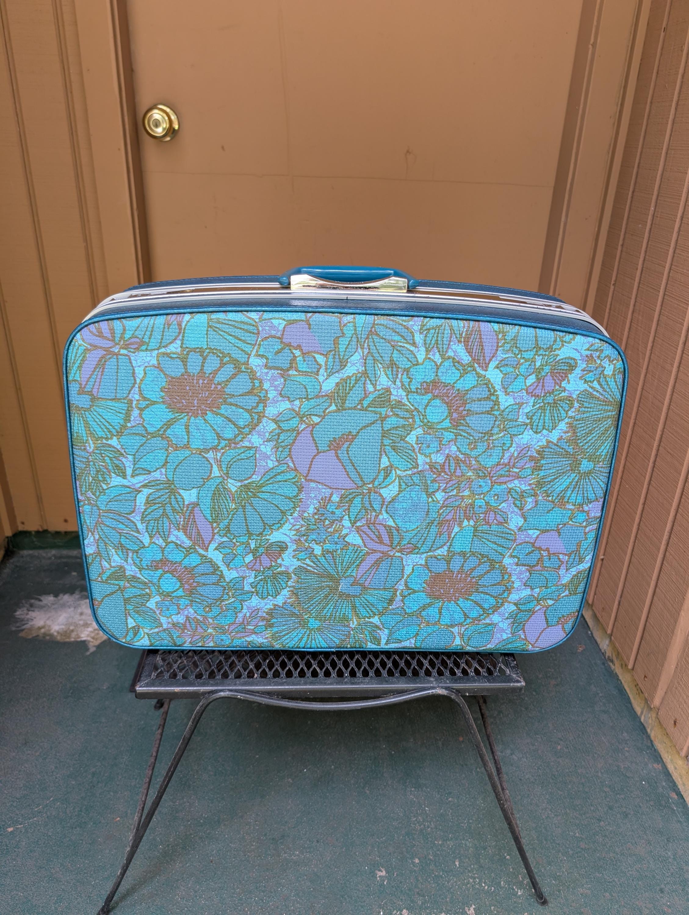 1960年代Samsonite×marimekkoアンティークスーツケース Samsonite Marimekko Fashionaire Medium Suitcase, Clean and