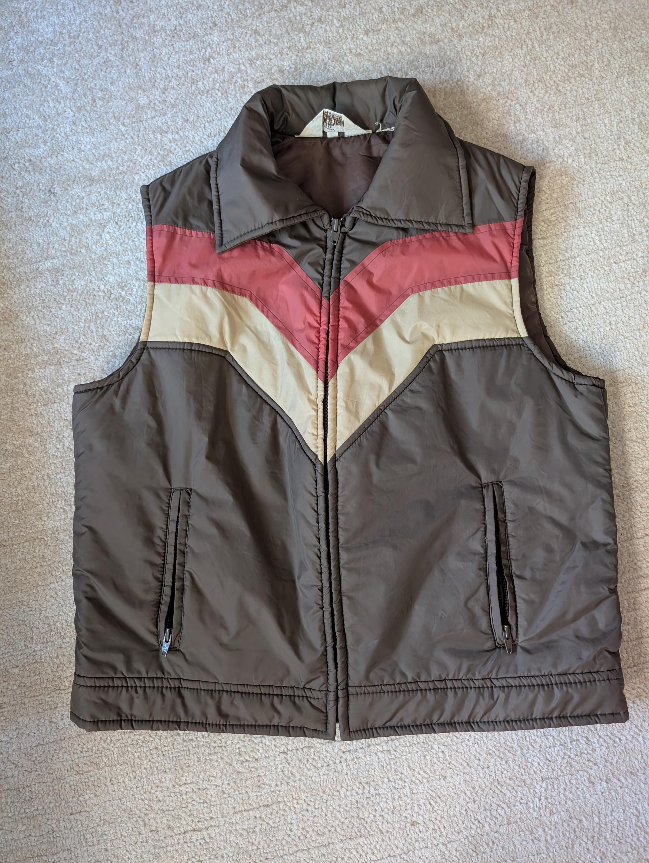 80s Puffer Vest - Etsy