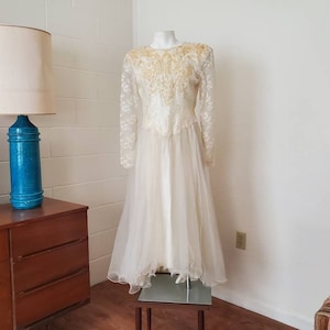 Vintage Alfred Angelo Wedding Dress 80s 90s