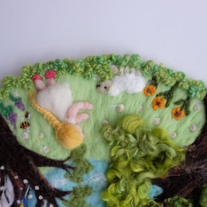 4 Seasons Circle, Kindergarten Decor, Wall Hanging, Waldorf Art, Season Table, Nature Table, Felt Arctic Playmat image 4