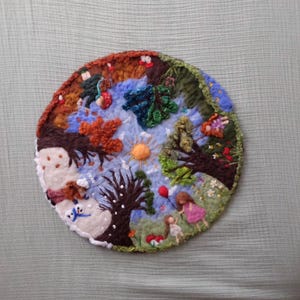 Kindergarten 4 Seasonal, Wool Hanging, Waldorf Art, Season Table, Nature Table, 4 Seasons Circle,