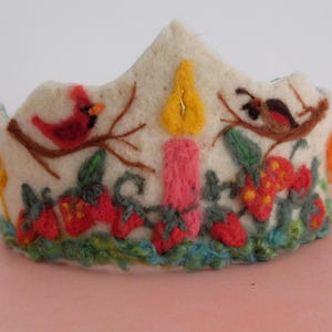 Birthday crown, Waldorf Personalized crown, felt birthday crown,
