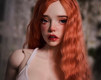 READY WIG!!! Extra Long "Honey Clementine" 8-9" bjd SD angora wig