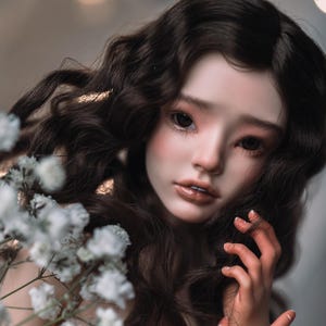 READY OOAK modepop Asuma Girl 36 cm prachtige handgemaakte kunstenaar hars bjd
