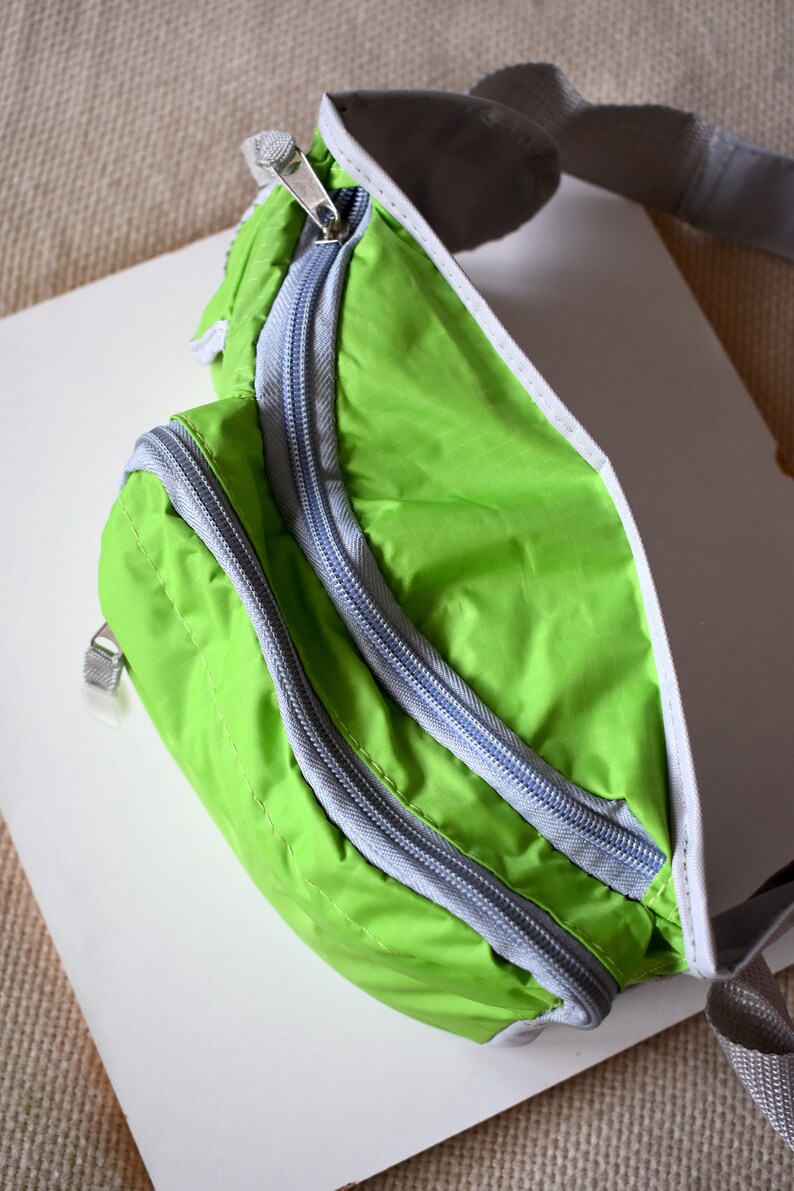 neon snake print bum bag