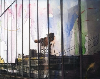 Reflections of Glasgow, Fine Art Giclee print
