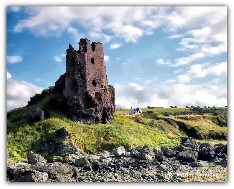 Ayrshire coast ,Dunure Castle south west Scotland .Fine art Glicee archival print. image 2