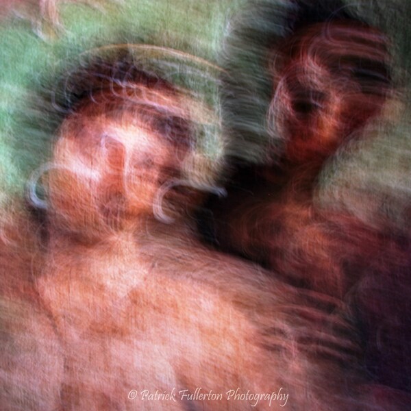 ICM photo of ancient wall art in Pompeii  Giclee fine art print