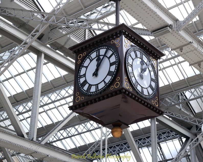 Photography, Glasgow Central Station Clock Fine Art Print Etsy