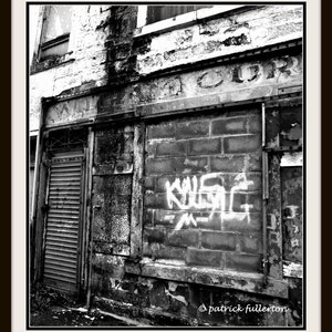 Photography, urban decay Glasgow Scotland, fine art print image 3