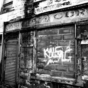 Photography, urban decay Glasgow Scotland, fine art print image 2