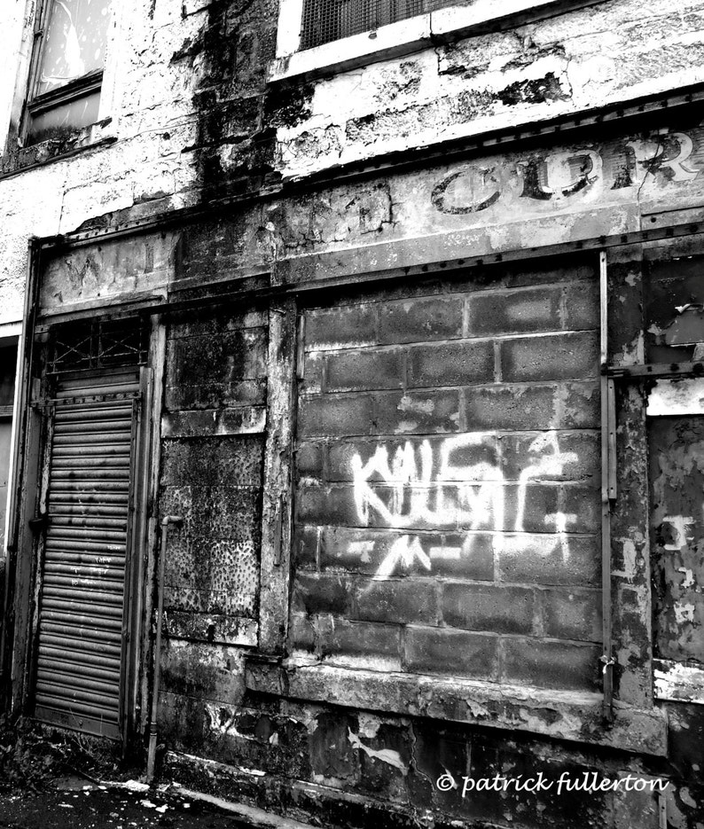 Photography, urban decay Glasgow Scotland, fine art print image 2