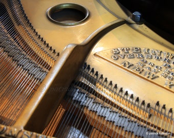 Detail of Steinway Piano, Glasgow Cathedral archival fine art Glicee print