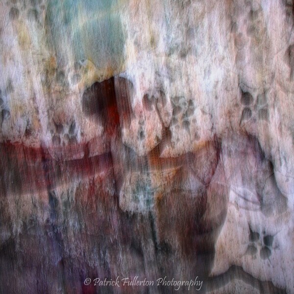 ICM photo of ancient wall art in Pompeii Giclee fine art print