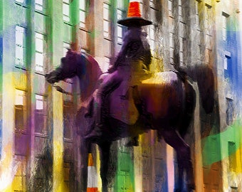 Abstract of Cone Head Glasgow, photography, archival Giclee print