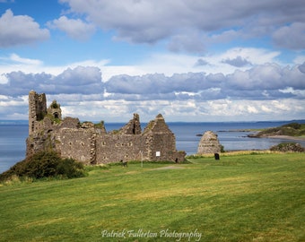 Ayrshire coast ,Dunure Castle (south west Scotland) .Fine art Glicee archival print.