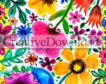 Abstract 4 digital download printable colorful background