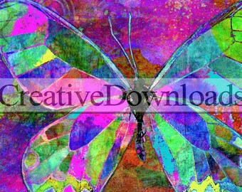 Abstract 4 digital download printable colorful background