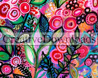 Abstract 4 digital download printable colorful background