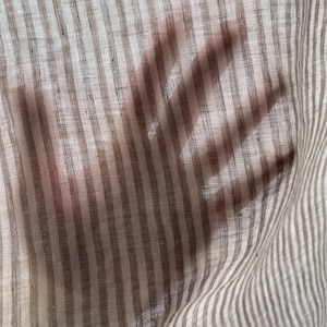opacity of linen curtain fabric is shown