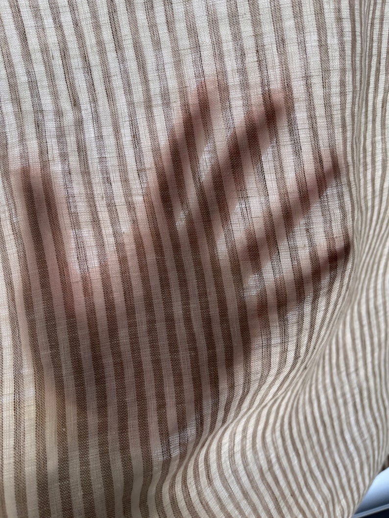 opacity of linen curtain fabric is shown