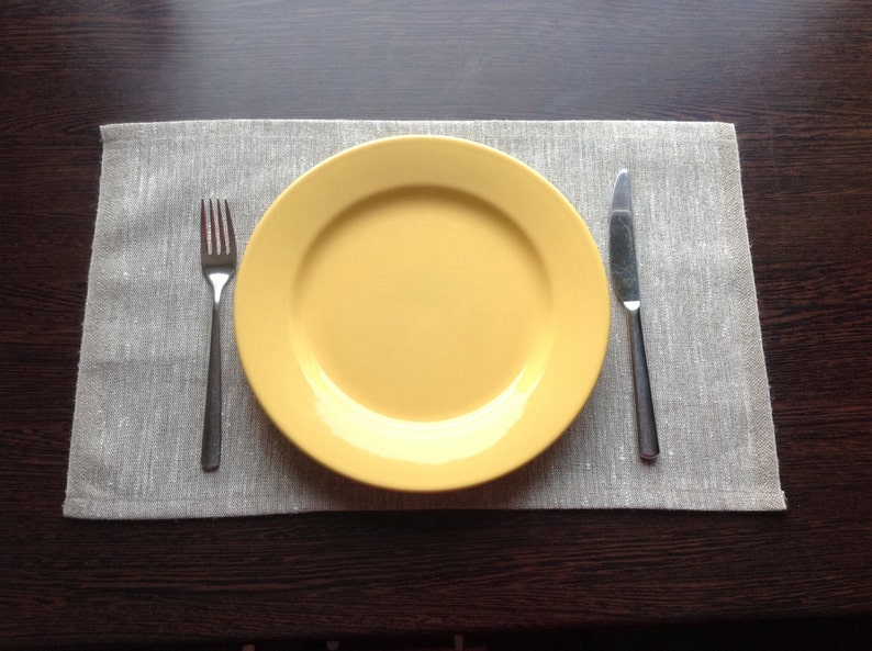linen placemats natural linen placemsts rustic linen placemats personalised