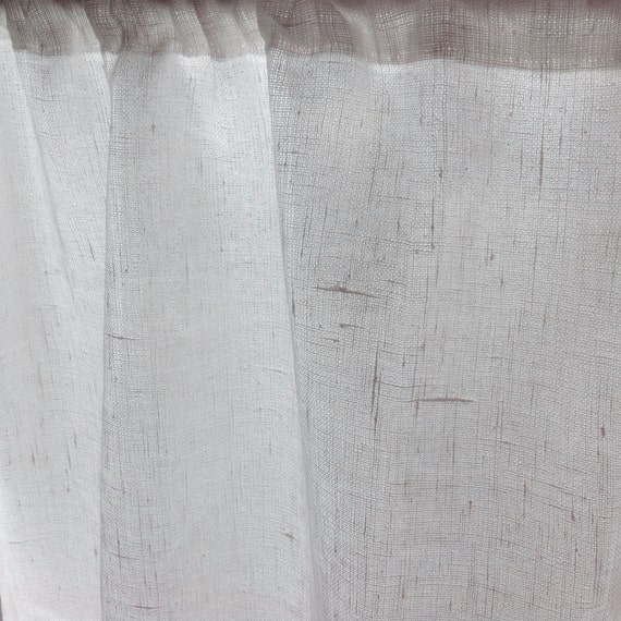 Linen Curtain Prairie Curtain Montana Tie Back Curtain Etsy