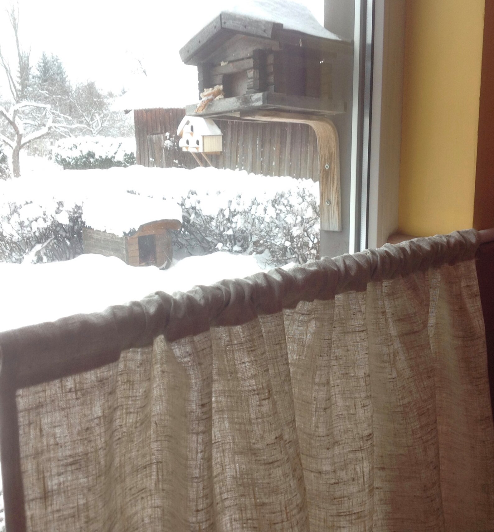 Cafe Curtains DURHAM/ Linen Cafe Curtains / Linen Etsy