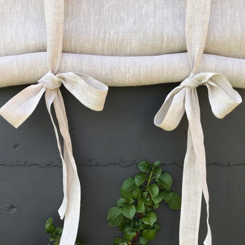 Window Blind OSLO / Roll up Blind / Tie up Blind / Swedish Etsy Canada