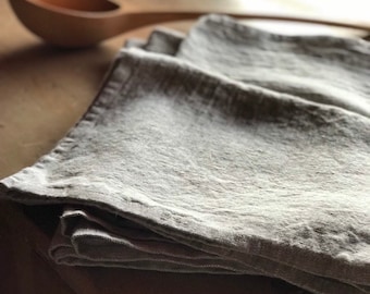 Linen hand towels, kitchen towels, tea towels, housewarming gift