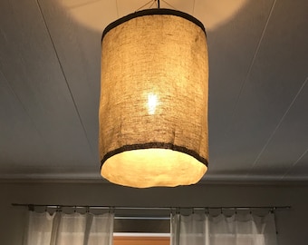 Linen Lamp Shade / Pendant light / Lantern lamp shade