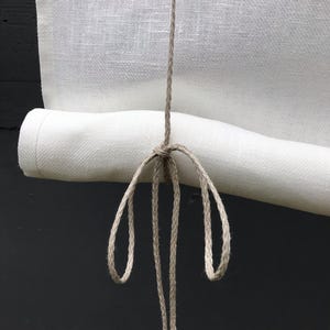 Window blind OSLO, decorative tie up blind,  RV curtain, hook and loop, roll up Swedish blind, Japandi style blind, linen shade,