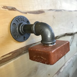 Industrial style soap holder, magnetic soap holder, industrial style bathroom fixture