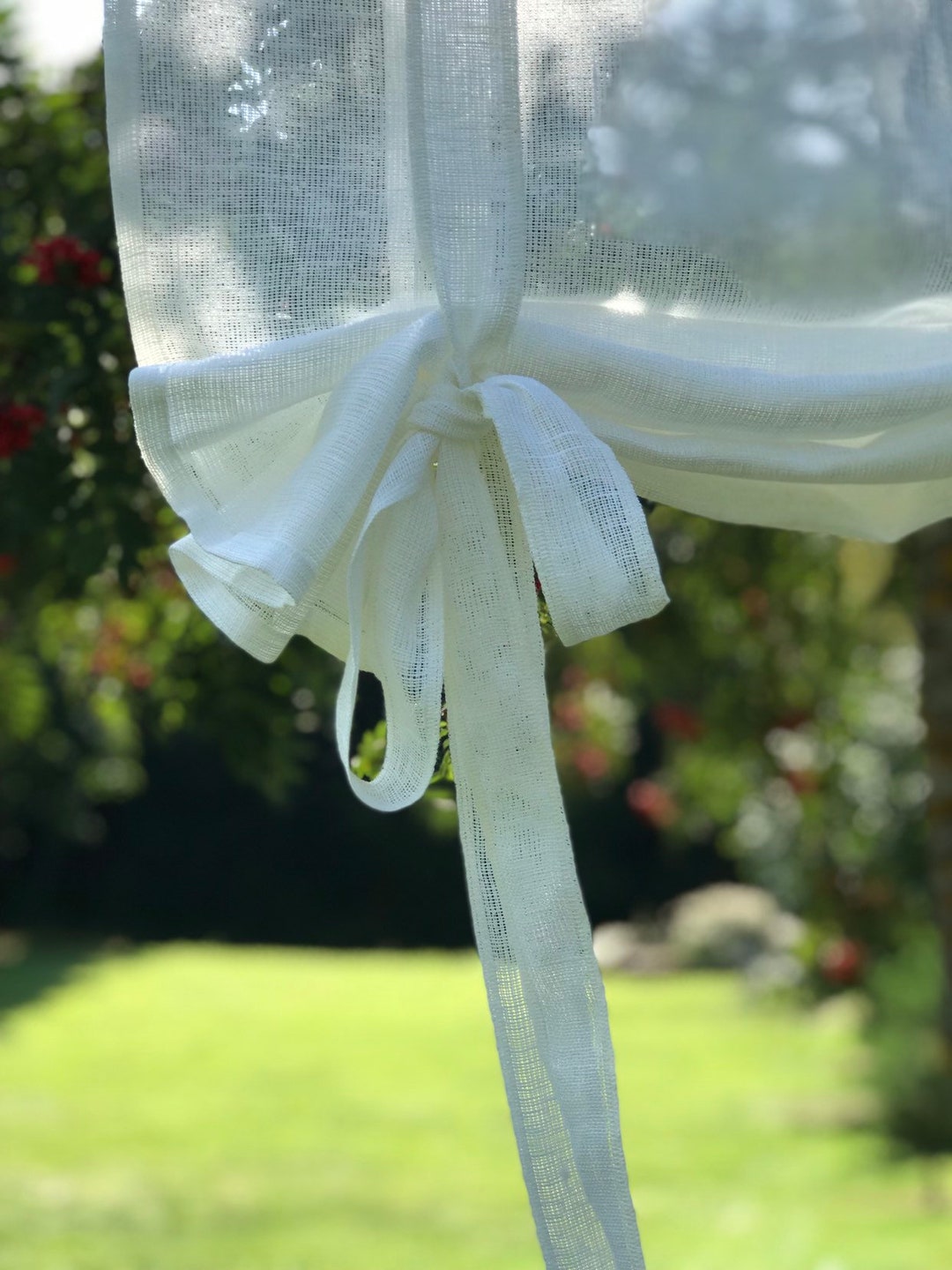 Window Blind FLORENCE/ Roll up Curtain / Tie up Blind / Swedish Blind