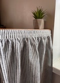 Vanity cover, sink skirt, desk skirt with 3M tape fastening MAGGIE, ruffled curtain, table drape, utility room decor, boot room