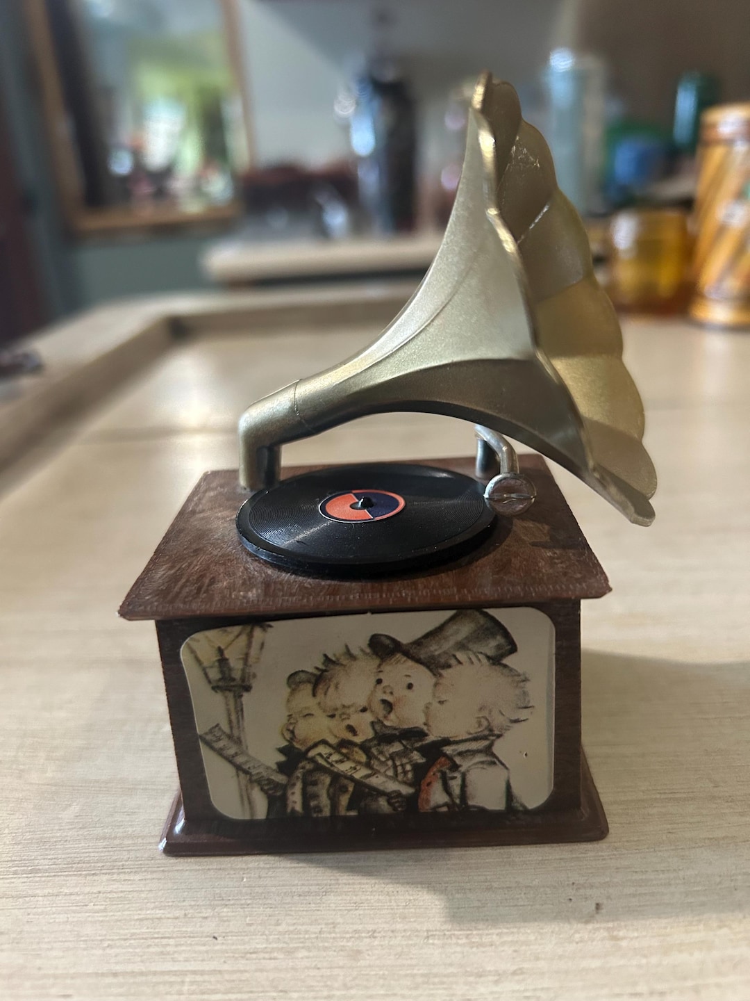 Record Music Box Grammy Style Vintage Music Box Record Player - Etsy