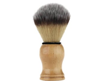 Pure Bristle Shaving Brush With Natural Wood Handle