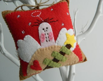 Christmas Decoration Angel Felt Hangers/ Hanging cushion