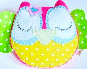 Limited Edition All Made with Love Felt Little Owl Toy/Home Decoration