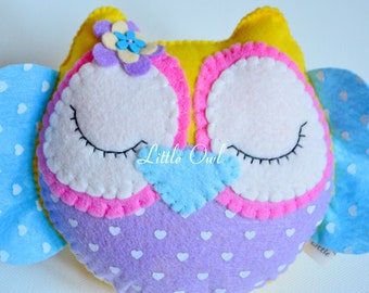 Limited Edition All Made with Love Felt Little Owl Toy/Home Decoration