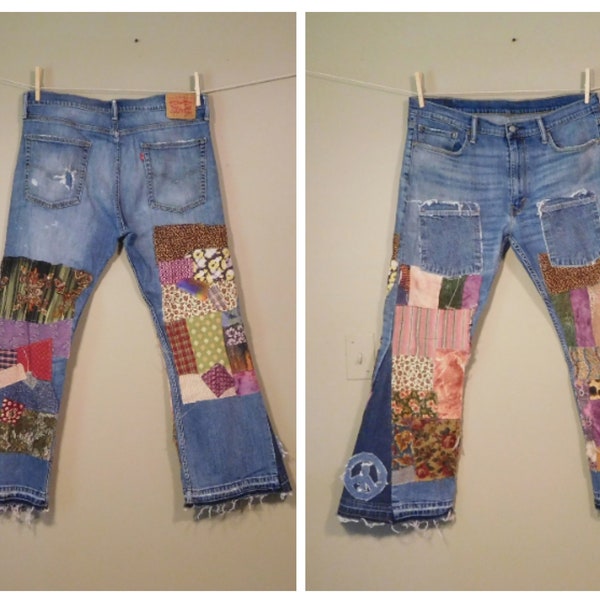 Denim Patchwork - Etsy