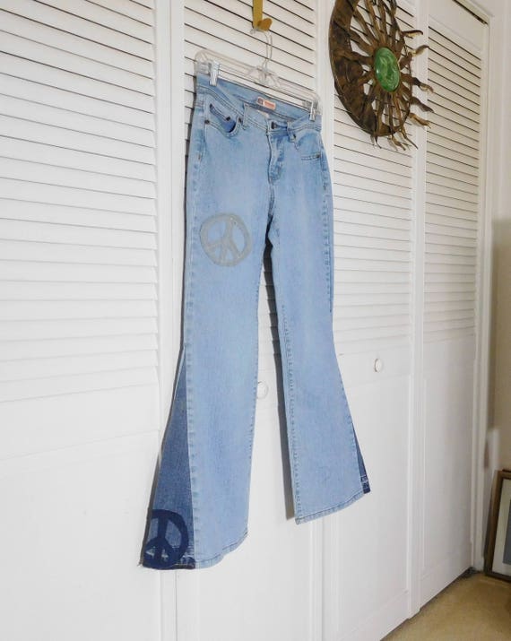 Jeans Womens Bell Bottoms Size 4 Peace 